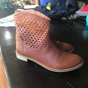 Seychelles weekender woven leather booties